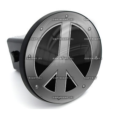 Billet Peace Sign Hitch Plug